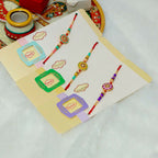 Indianvibez Meenakari Work With Stone Fancy Desginer Rakhi | Grocsy