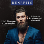 Amazing Earth 2 in 1 Beard Wash for Men | Grocsy