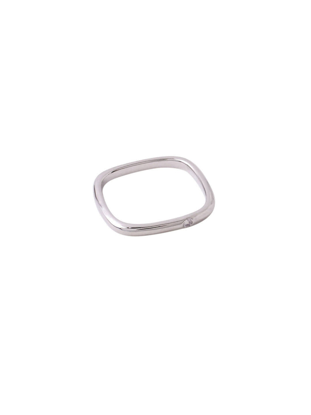 NVR Women's Silver-Plated Rectangular Stylish Ring | Grocsy