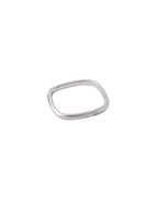 NVR Women's Silver-Plated Rectangular Stylish Ring | Grocsy