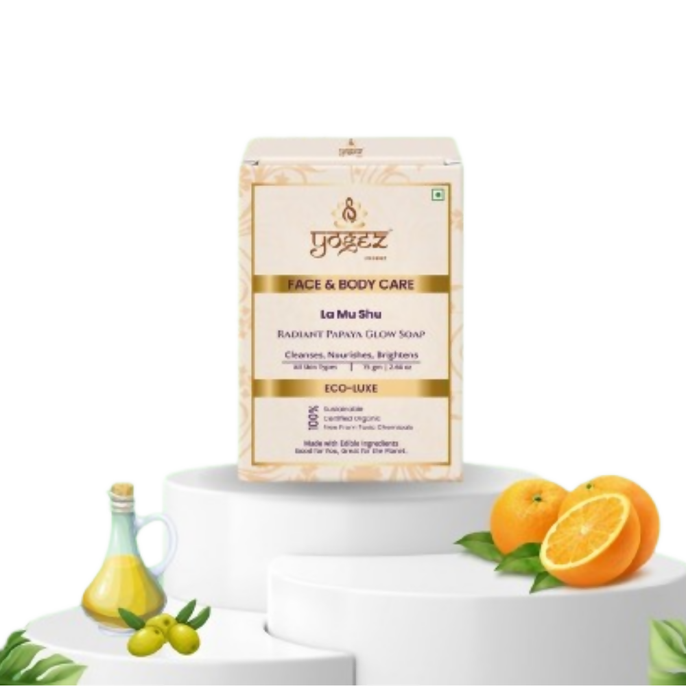 Yogez La Mu Shu Radiant Papaya Glow Soap | Grocsy