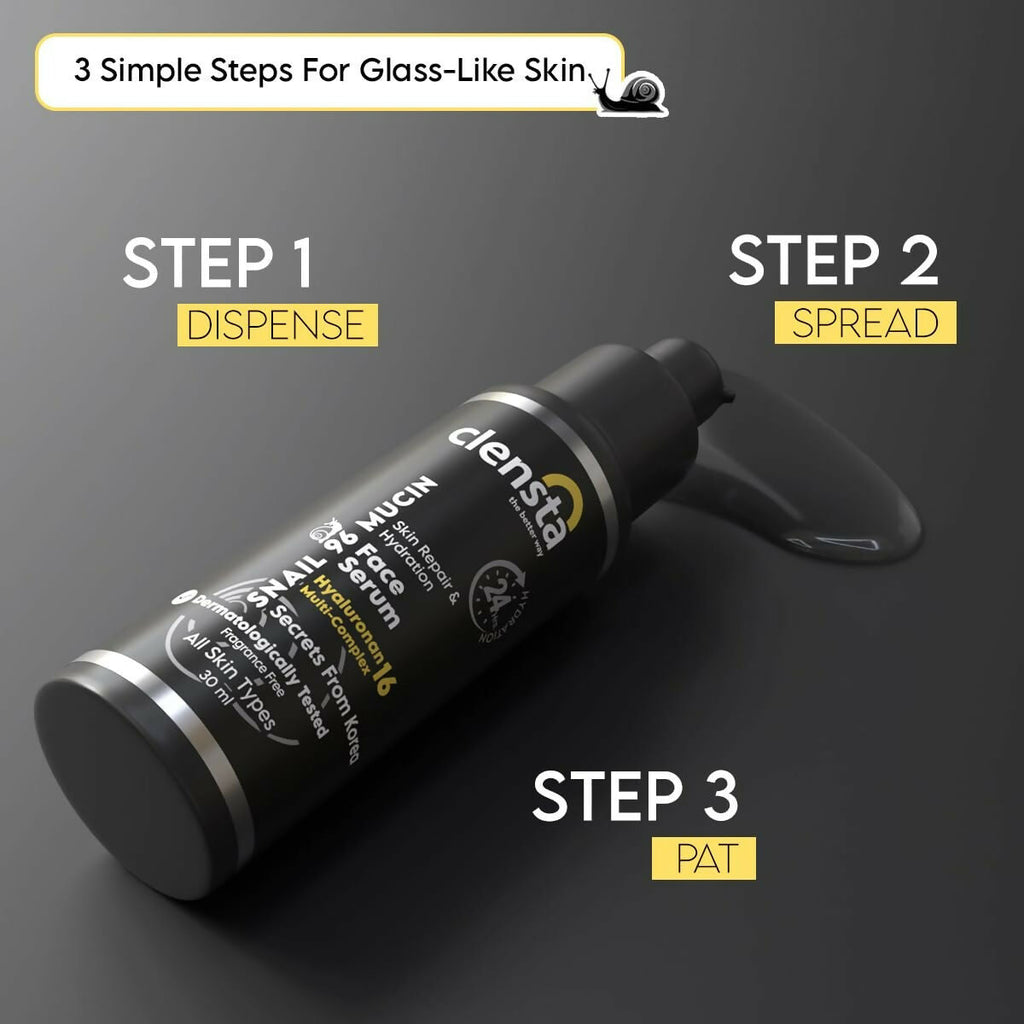 Clensta Snail 96 Mucin Skin Repair Face Serum | Grocsy