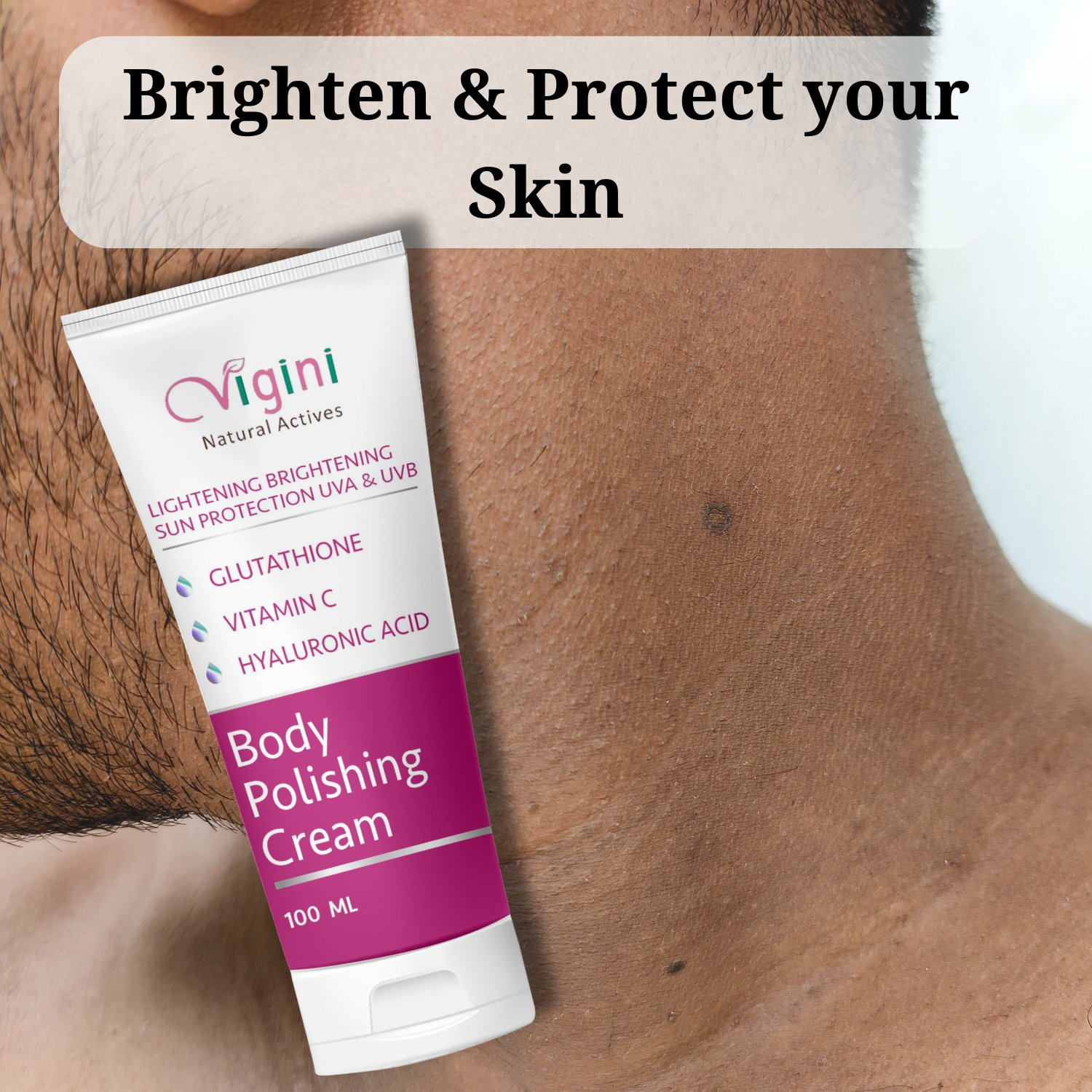 Vigini Whitening Lightening Body Polishing Day Night Gel Cream | Grocsy