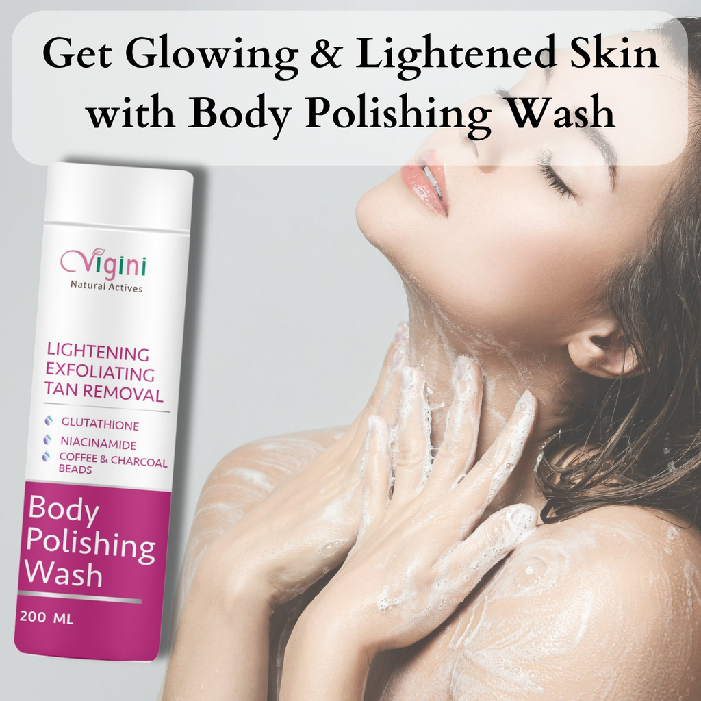 Vigini Lightening Brightening Body Polishing Wash for Men Women | Grocsy