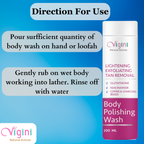 Vigini Lightening Brightening Body Polishing Wash for Men Women | Grocsy