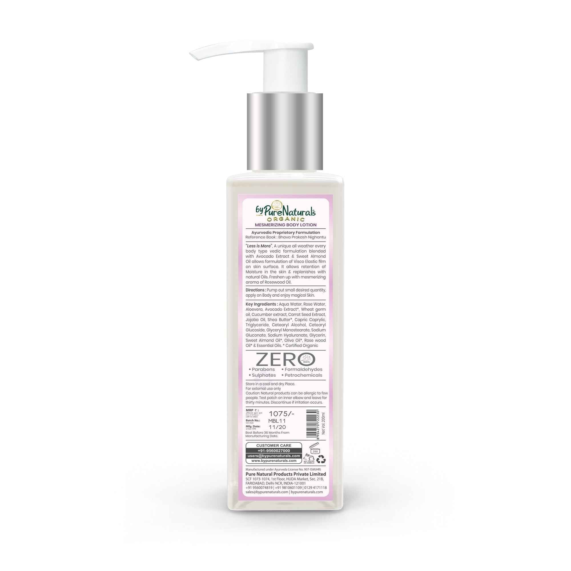 byPureNaturals Organic Mesmerizing Body Lotion | Grocsy