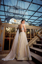 Lehenga Mart Designer Lehenga Choli - Cream | Grocsy