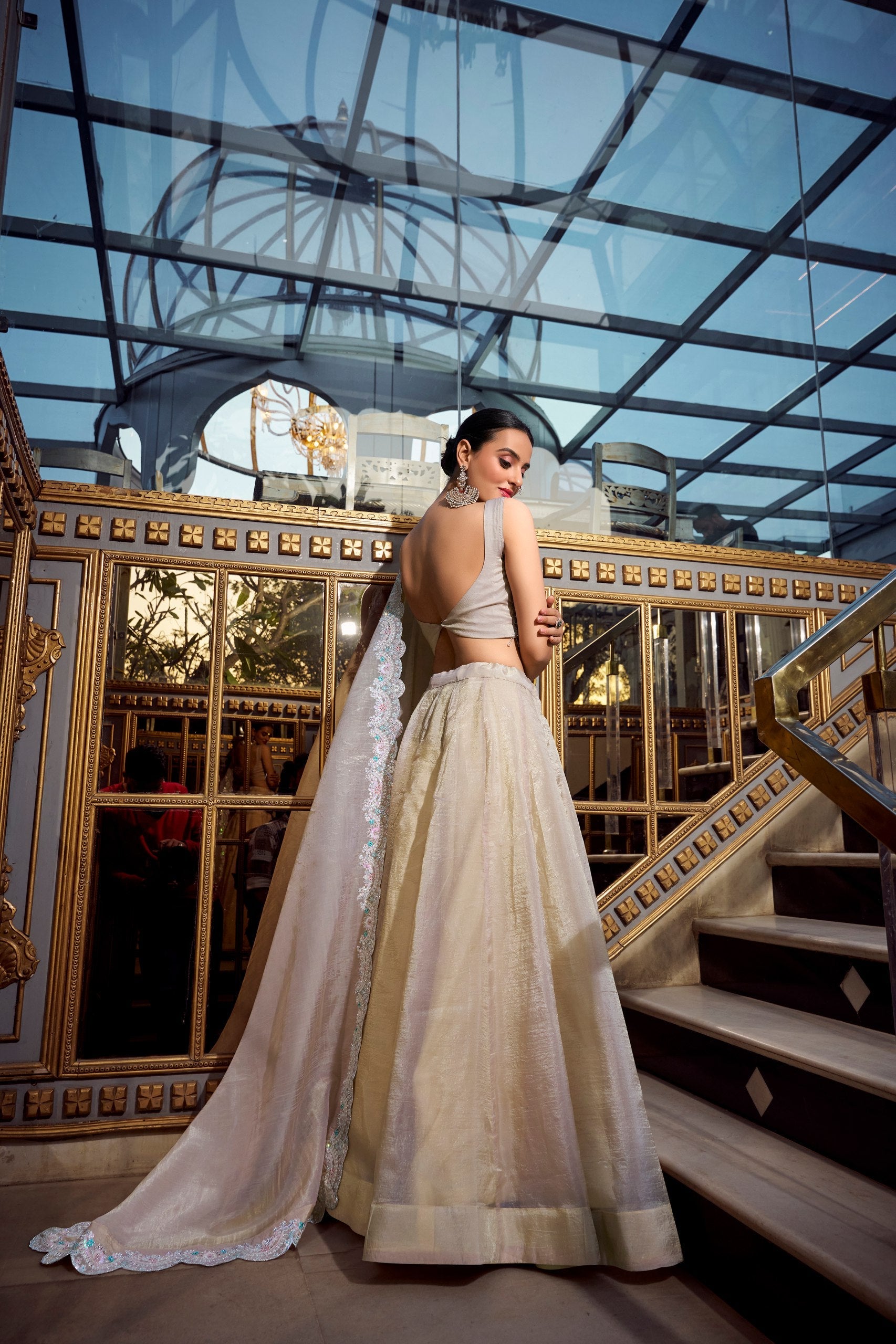 Lehenga Mart Designer Lehenga Choli - Cream | Grocsy
