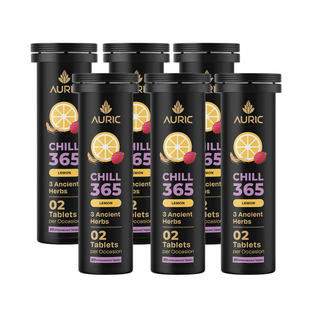 Auric Chill 365 Tablets | Lemon Flavour | Grocsy