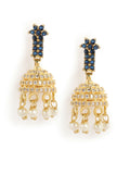 Nuyug 22K Gold Plated Sage Belle Mini Jhumki Earrings | Grocsy
