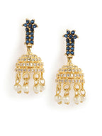 Nuyug 22K Gold Plated Sage Belle Mini Jhumki Earrings | Grocsy