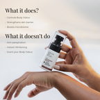 Green And Beige Rectifio Underarm Serum For Odour Control & Brightening - Peony Litchi Scented | Grocsy
