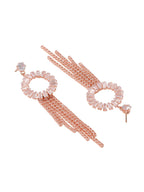 NVR Women Gold Toned Contemporary Drop Earrings | Grocsy