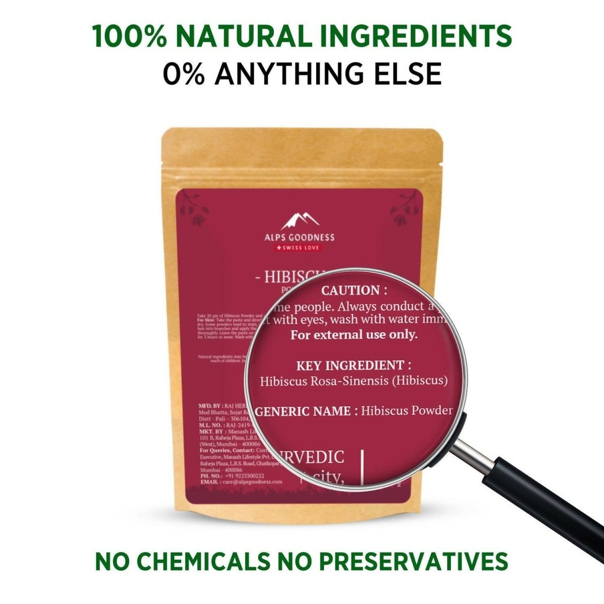 Alps Goodness Hibiscus Powder | Grocsy