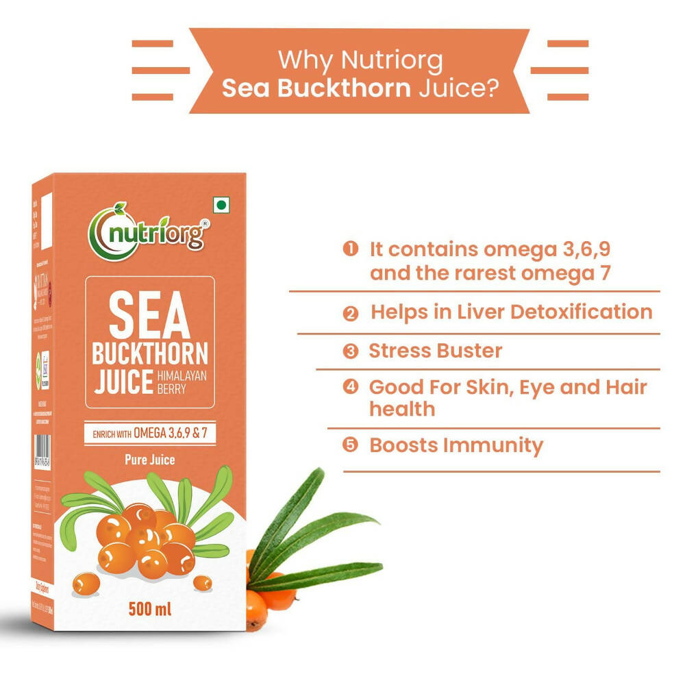 Nutriorg Seabuckthorn Juice | Grocsy