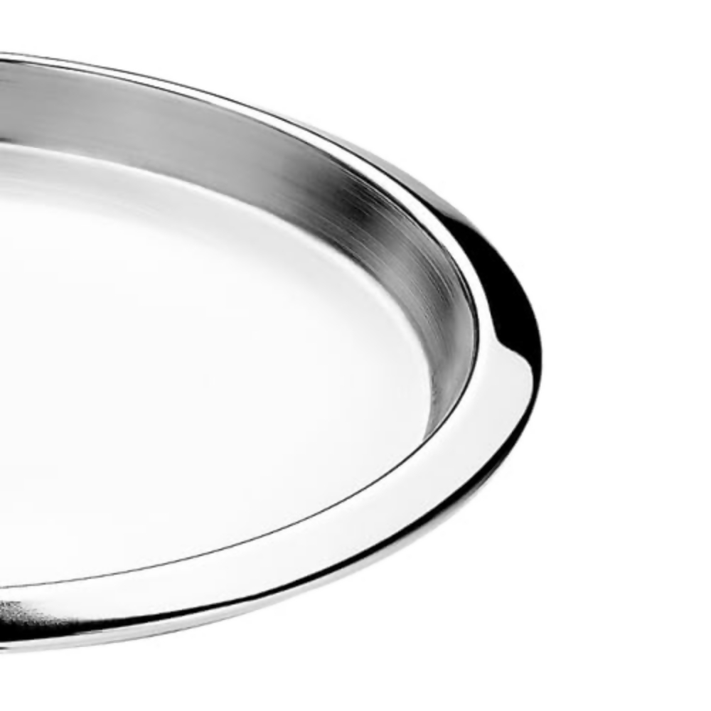 Vinod Stainless Steel Two Tone Serving Dish/Salad Plate/Snack Plate | Grocsy