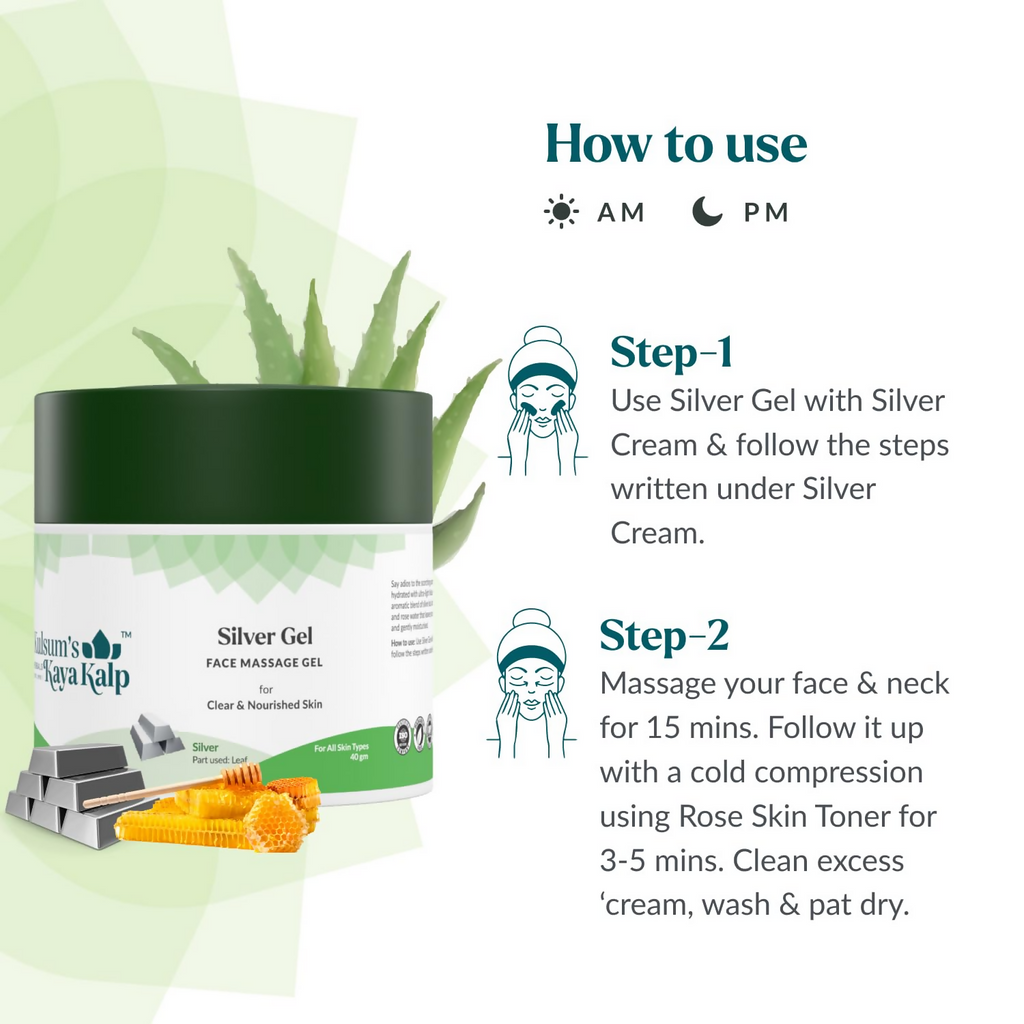 Kulsum's Kaya Kalp Silver Gel For Clear & Nourished Skin | Grocsy