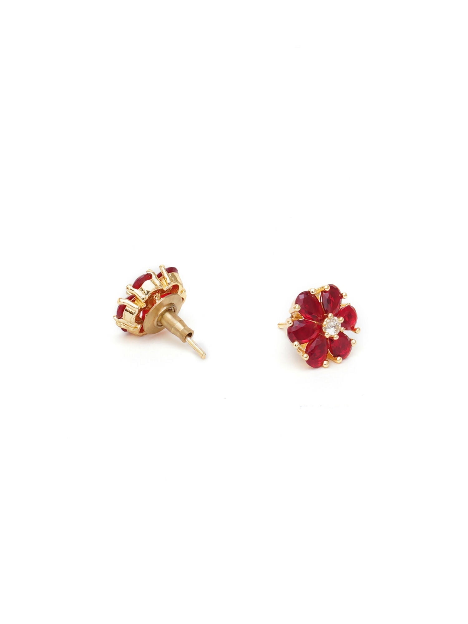 stone stud (Red) - Ruby Raang | Grocsy