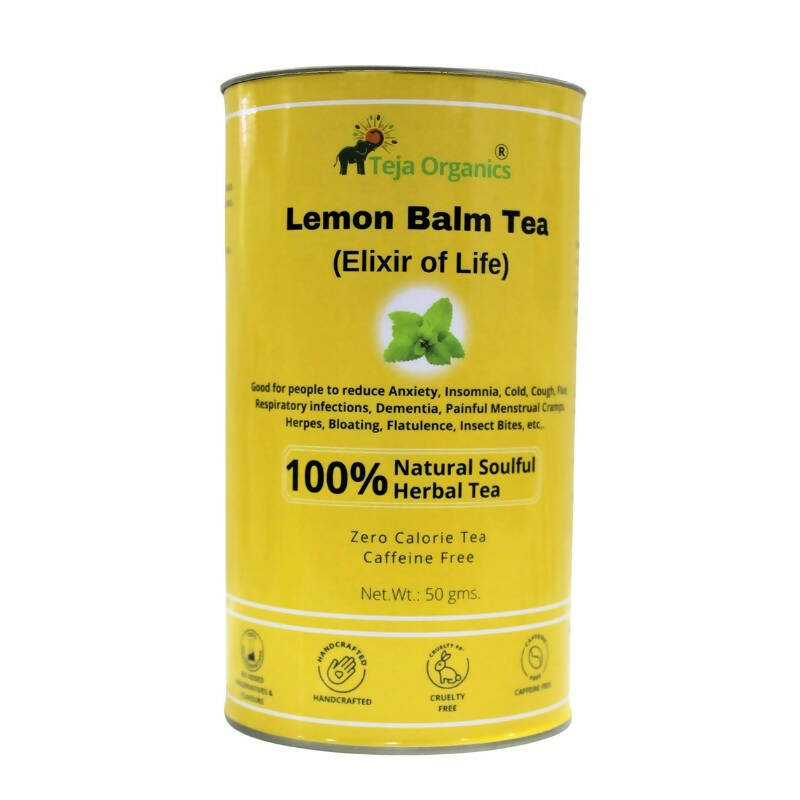 Teja Organics Lemon Balm Herbal Tea | Grocsy