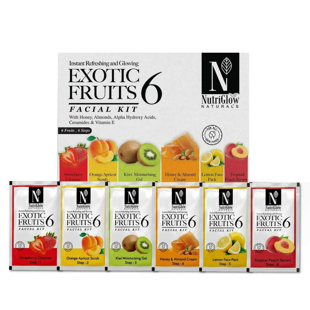 NutriGlow NATURAL'S Exotic Fruit Facial Kit | Grocsy