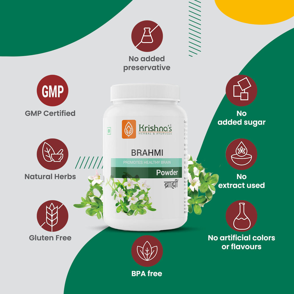 Krishna'S Herbal & Ayurveda Brahmi Powder | Grocsy