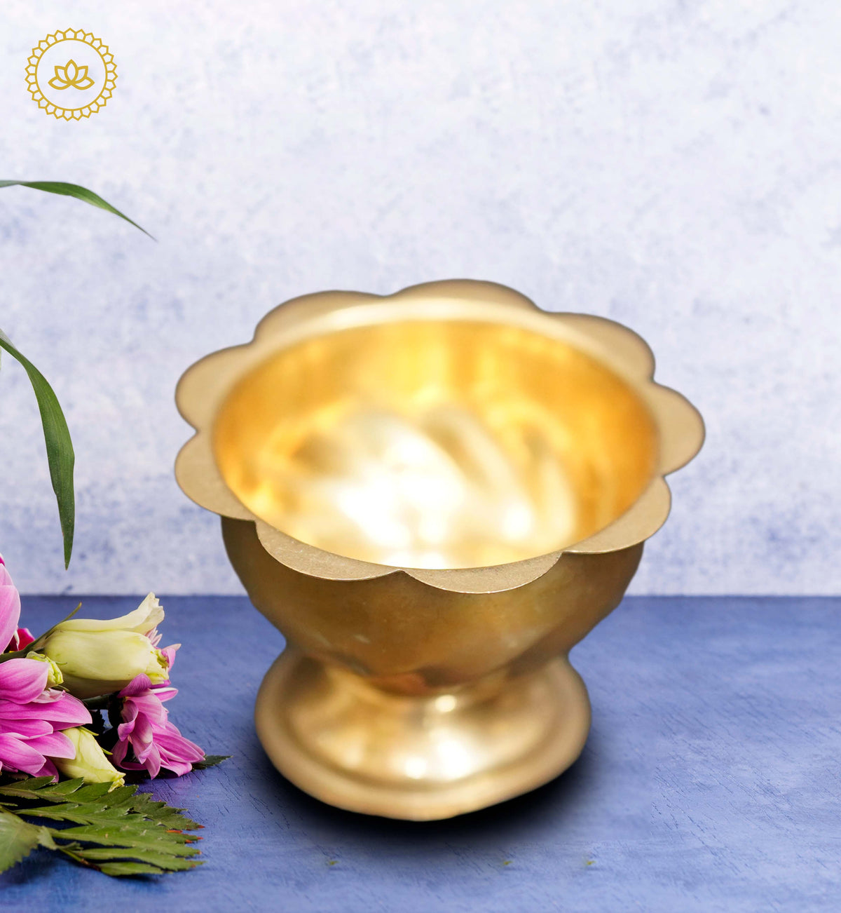 Brass Bowl for Kumkum, Haldi, and Chandan | Grocsy