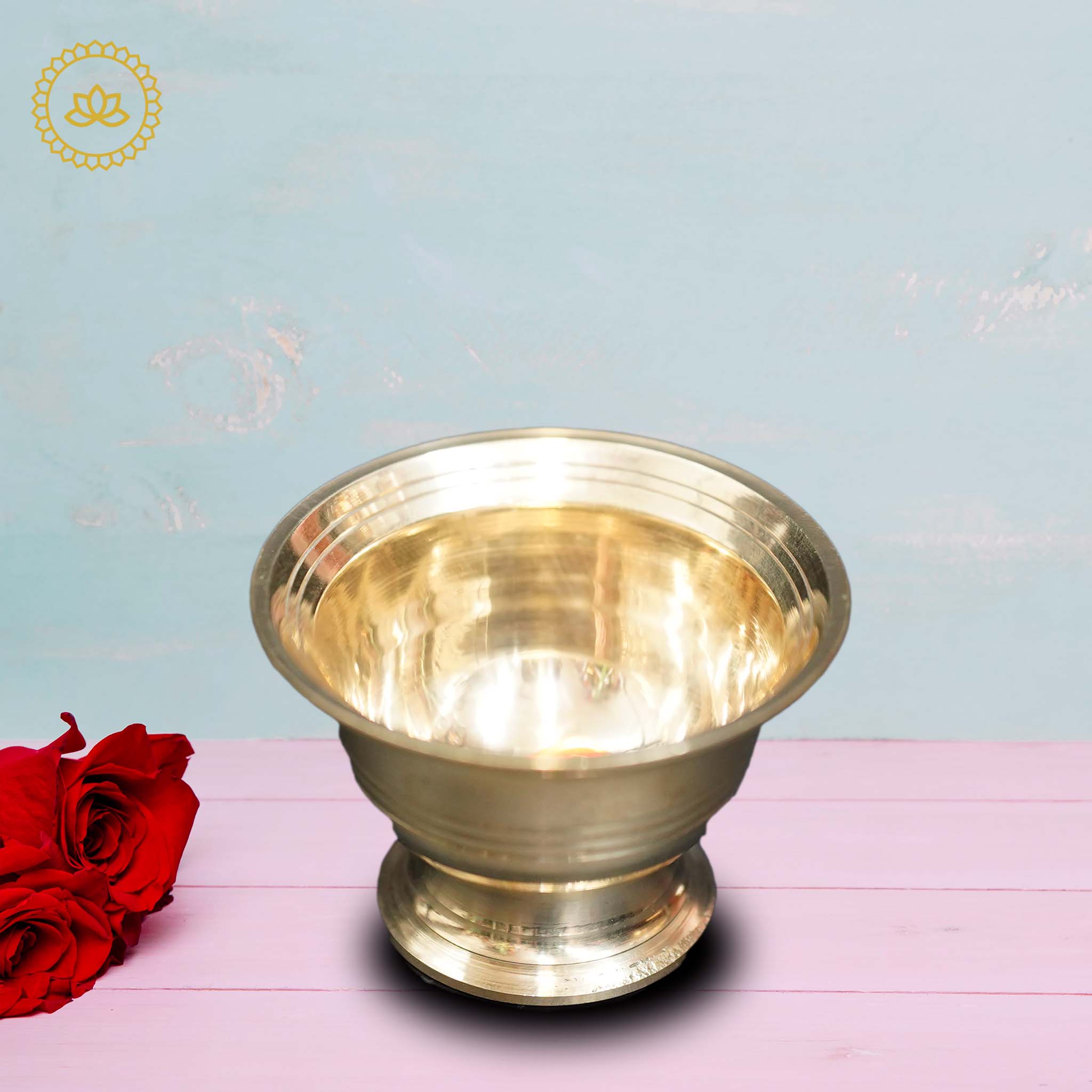 Brass Bowl for Kumkum, Haldi, and Chandan | Grocsy