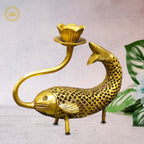 Brass Fish Candle Stand: Coastal Charm for Homes | Grocsy