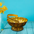 Brass Flower Basket: Elegant Floral Arrangement for Your Home | Grocsy