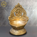 Brass Ganesha Diya | Grocsy