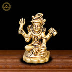Brass Ishwar Sitting Idol | Grocsy