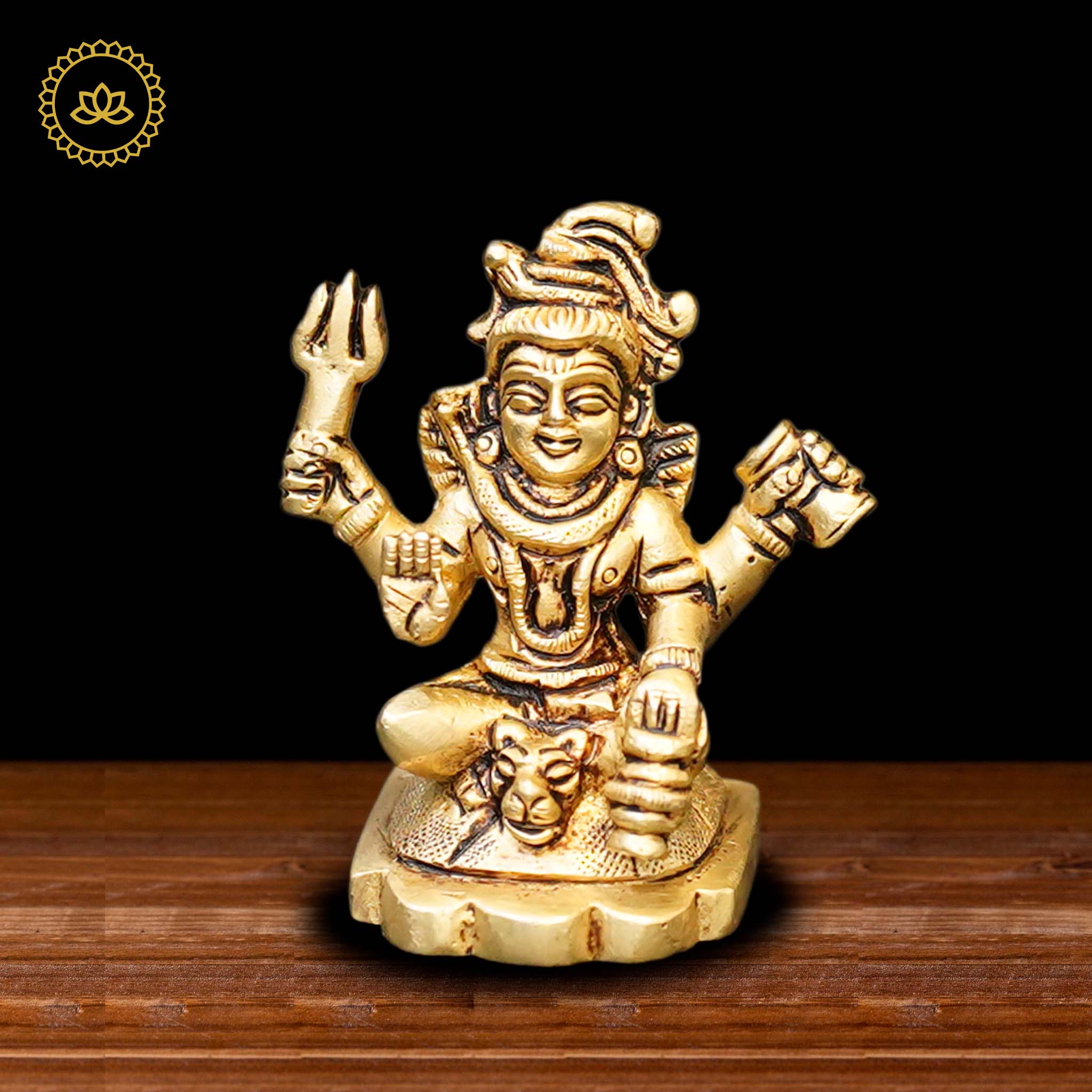 Brass Ishwar Sitting Idol | Grocsy