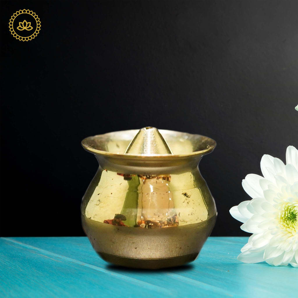 Brass Kalash Agarbatti Holder - Divine Fragrance and Prosperity for Homes | Grocsy