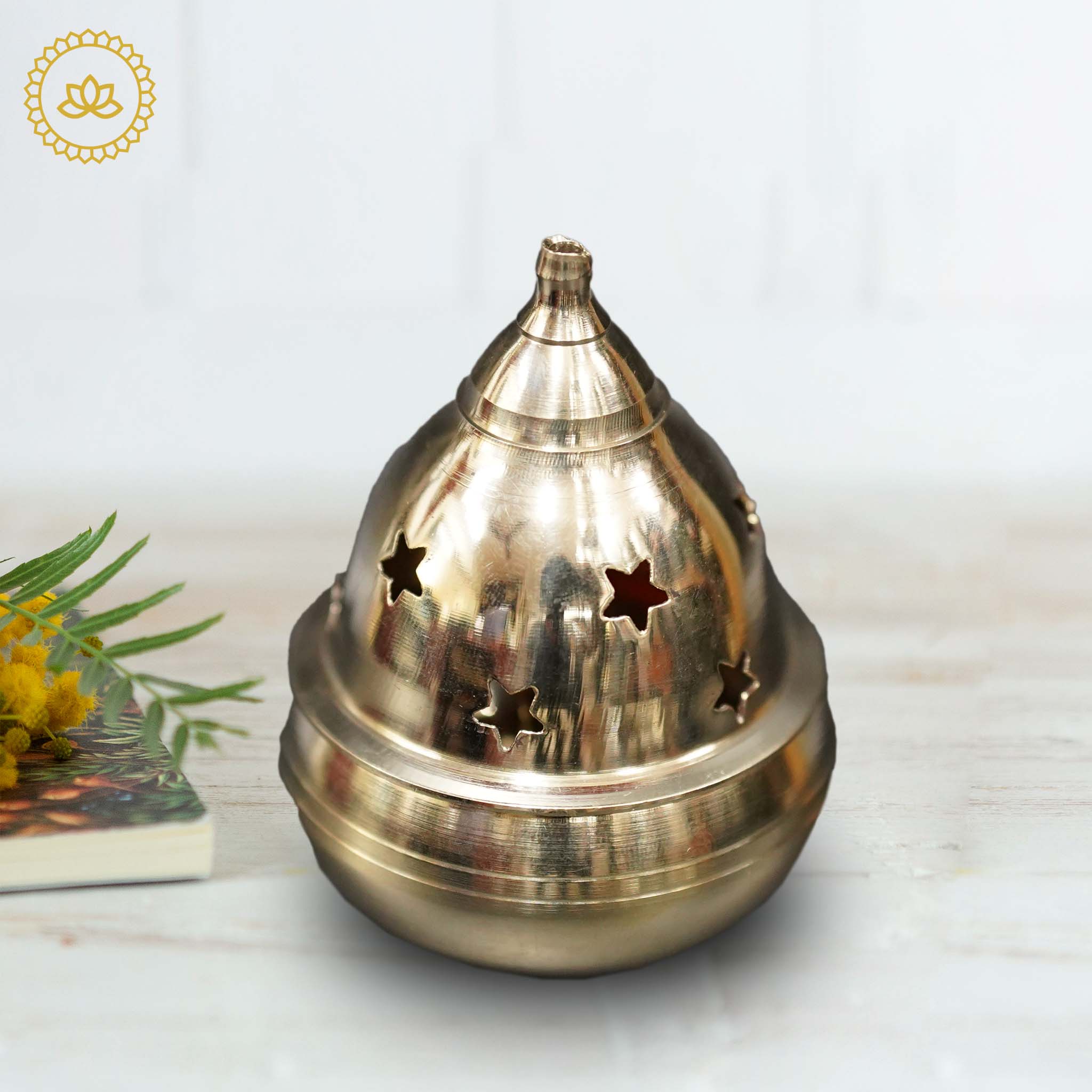 Brass Kuber Goblet: Embrace Prosperity and Elegance | Grocsy