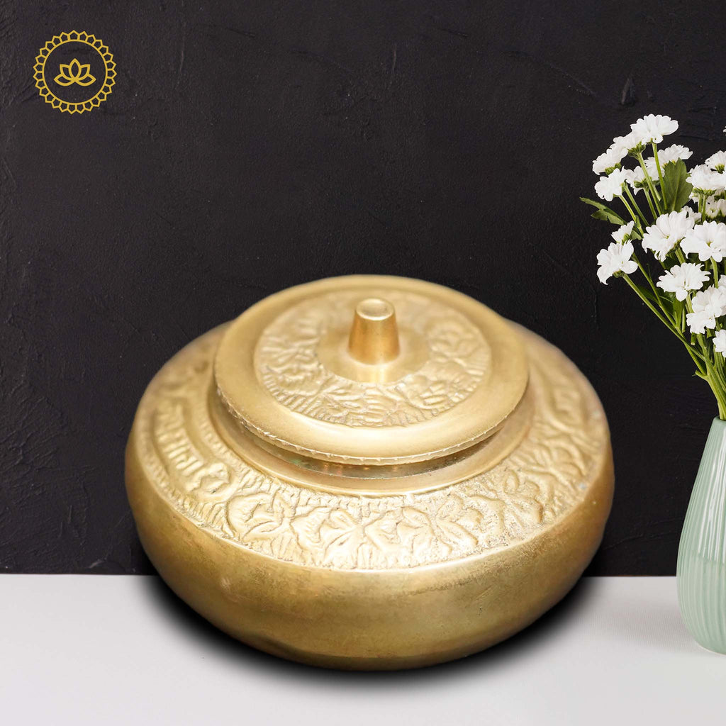 Brass kumkum Box | Grocsy