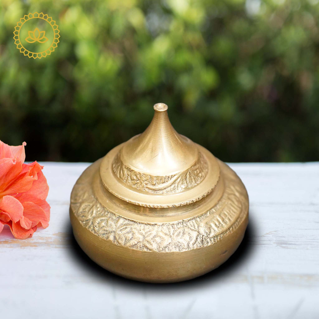 Brass Kumkum Holder | Grocsy