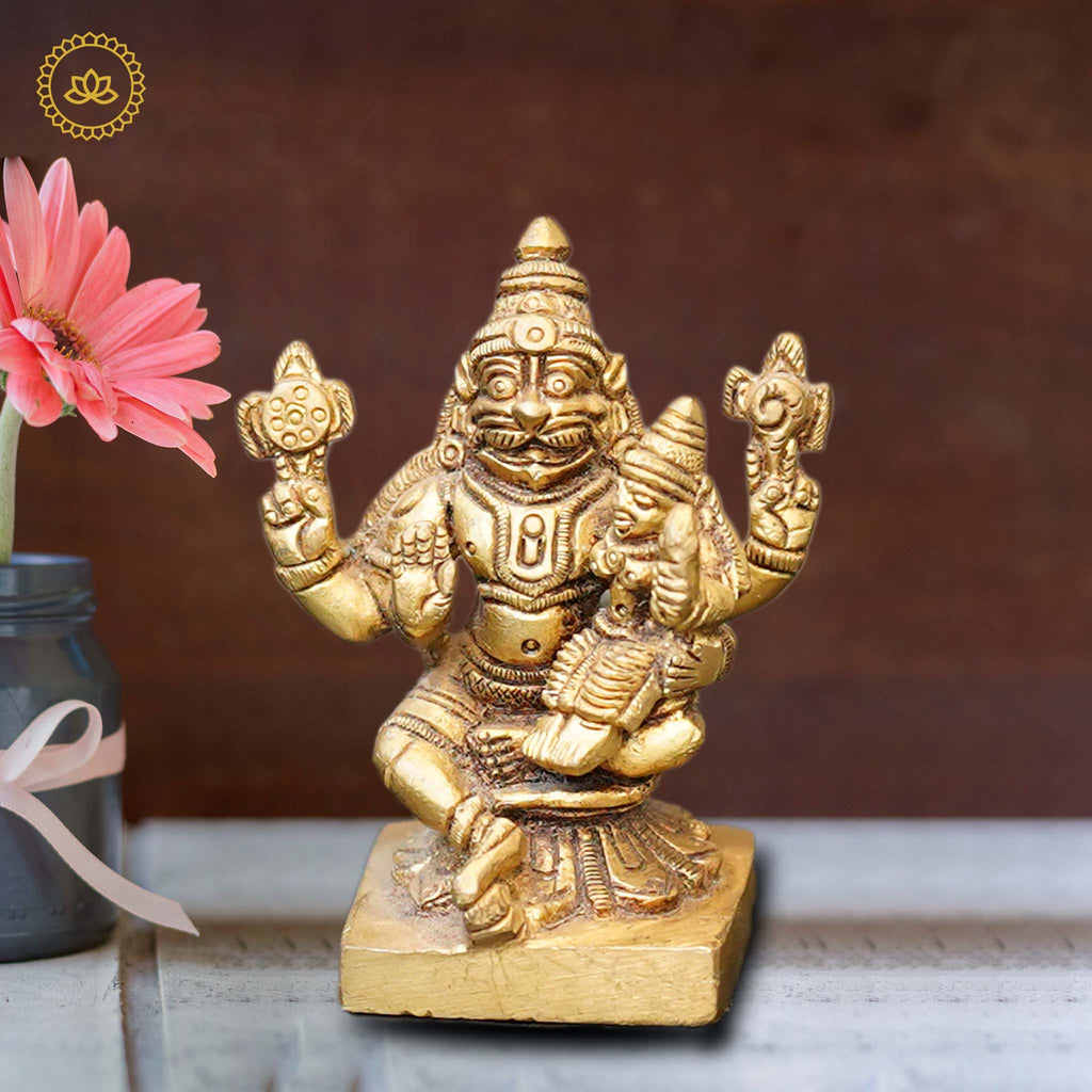 Brass Lakshmi Narasimha Idol | Grocsy