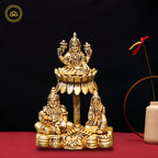 Brass Lakshmi with Kubera & Reddhi Idol | Grocsy