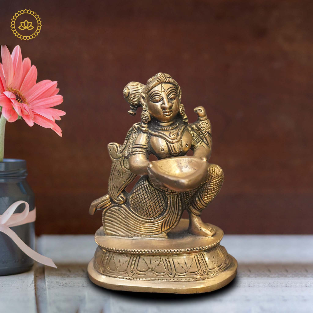 Brass Malli Diya | Grocsy