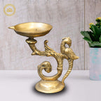 Brass Peacock Diya | Grocsy