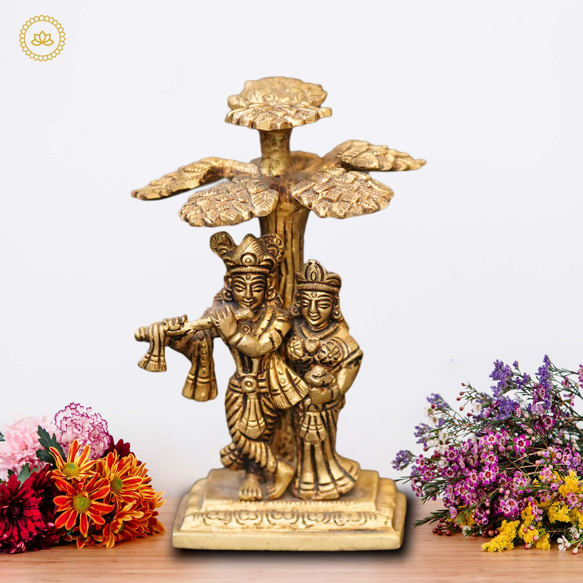 Brass Radha Krishna Idol | Grocsy