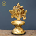Brass Shankh Diya | Grocsy
