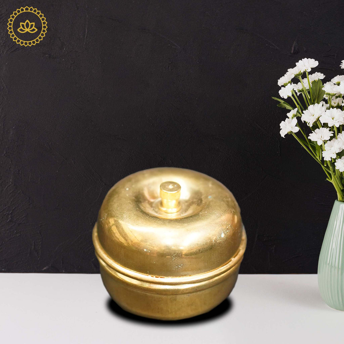 Brass Sindoor Box | Grocsy