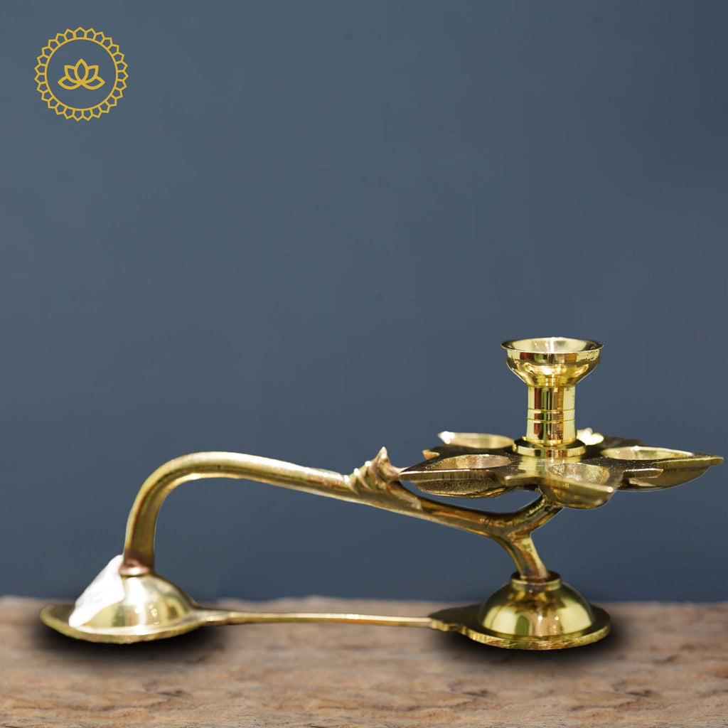 Brass Step Arti 1 - Elevate Your Spiritual Journey | Grocsy