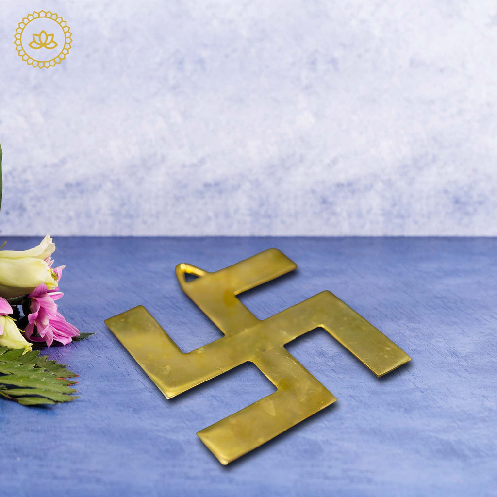 Brass Swastik: Auspicious Emblem for Homes | Grocsy