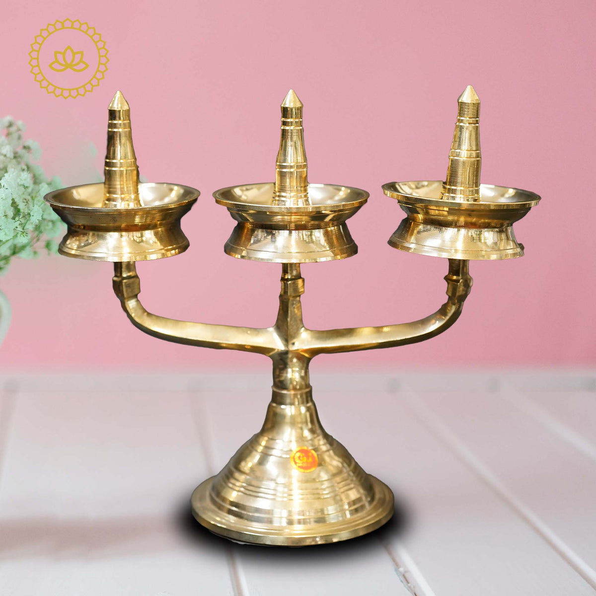 Brass Thrikal Diya | Grocsy