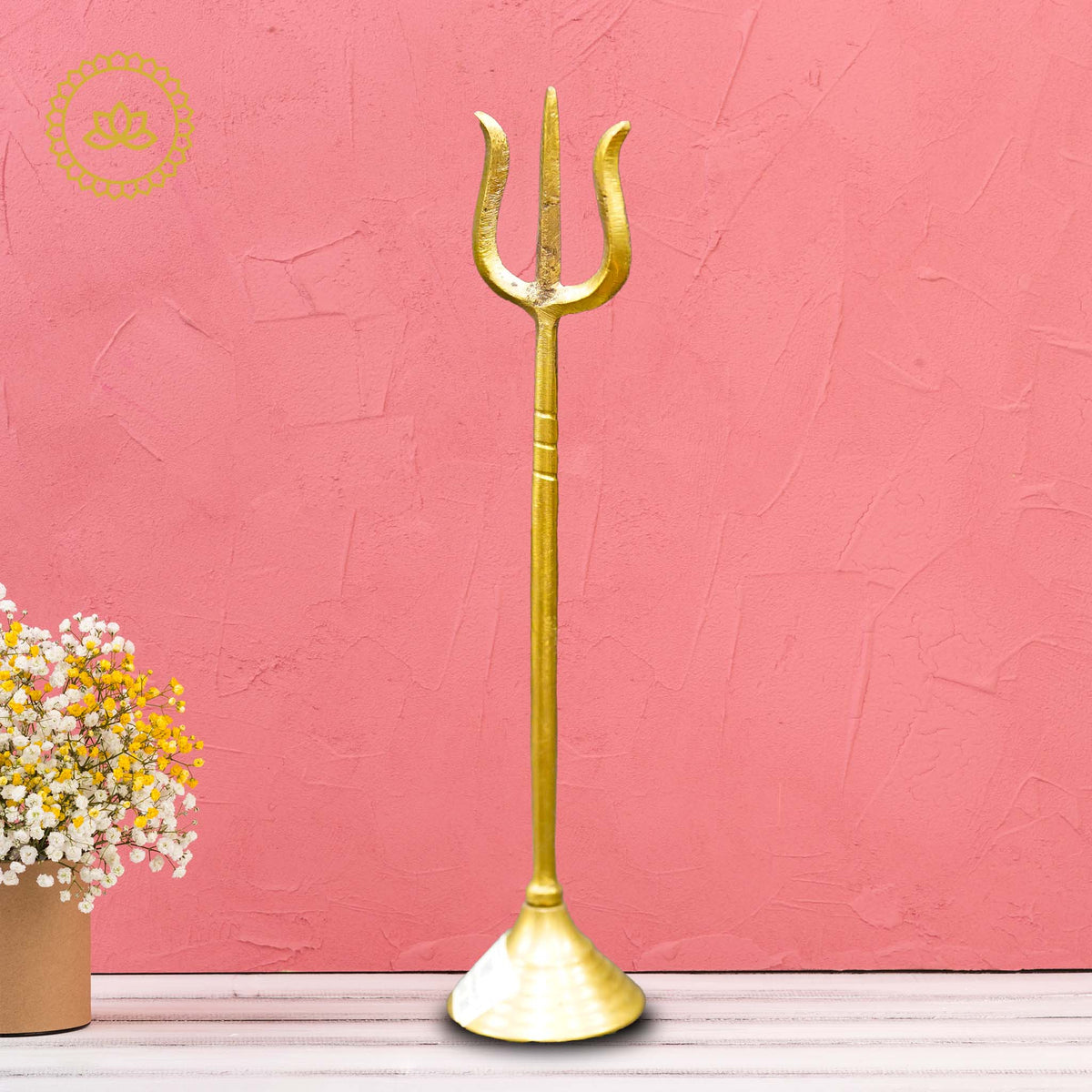 Brass Trishul - Invoke the Divine Power of Lord Shiva | Grocsy