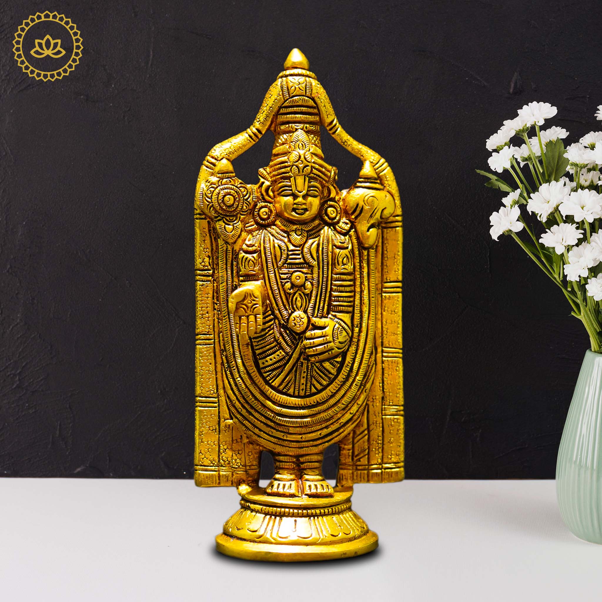 Brass Venkatramana Statue - Divine Blessings for Homes | Grocsy