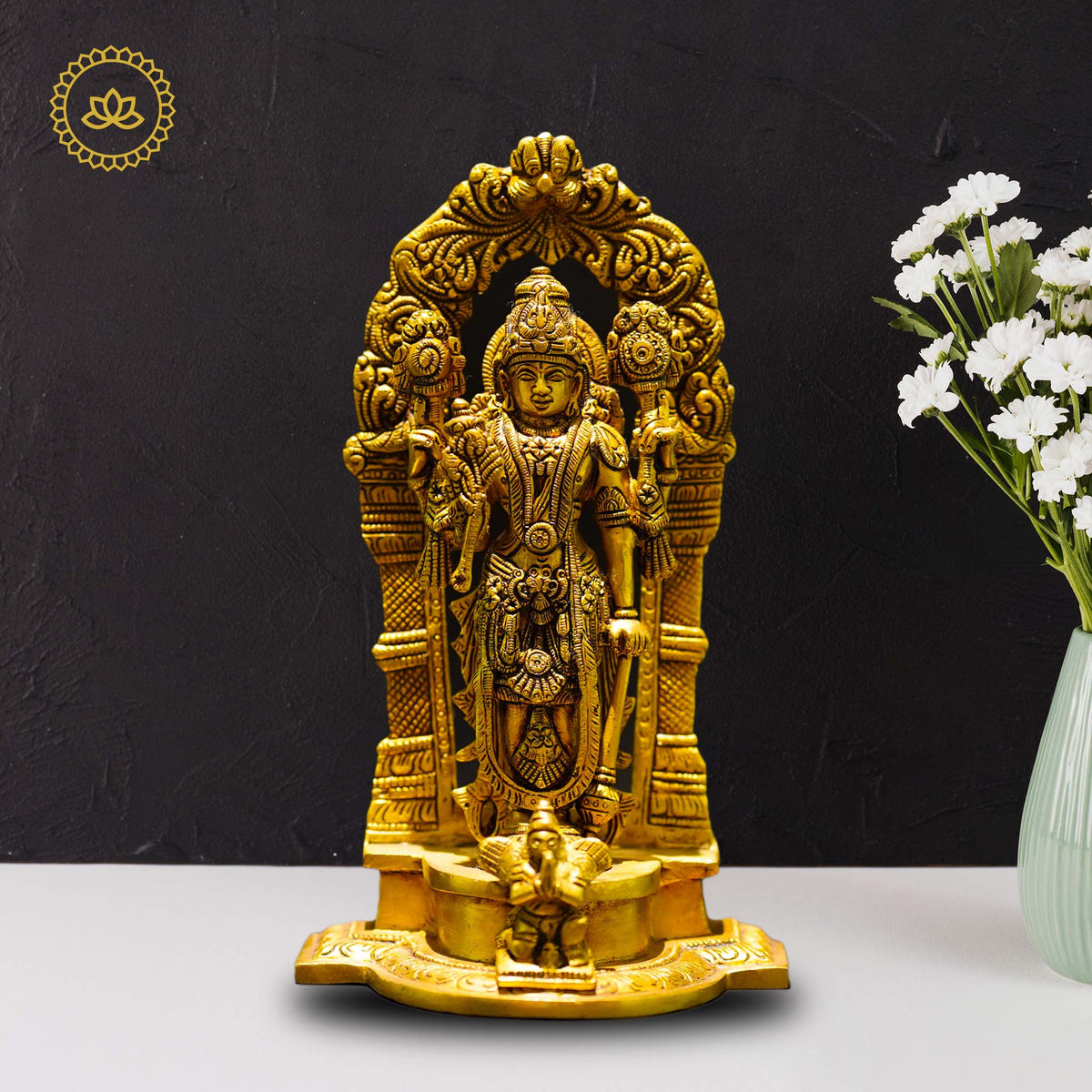 Brass Vishnu Statue - Sacred Presence for Spiritual Seekers | Grocsy