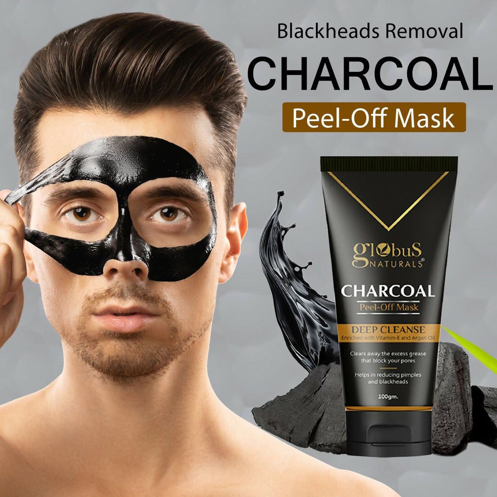 Globus Naturals Charcoal Peel Off Mask | Grocsy